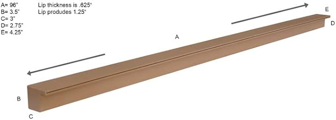 Tomaso 96" ABS Waterfall Cascading Sheer Descent Water Feature Spillway Pool Spa Wall Mount - Tan Plastic (96")