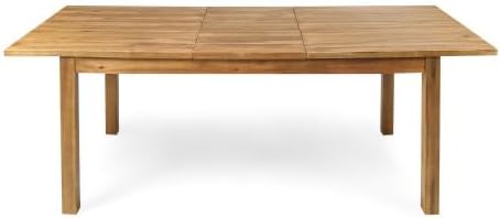 VilroCaz 7-Piece Patio Dining Set for 6, Acacia Wood Dinning Set with 67.75''- 87.25" Expandable Table, 6 Chairs and Cushions, All-Weather Outdoor Conversation Set for Garden Backyard (Teak-ex7)