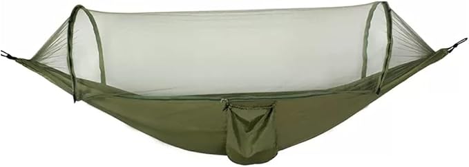 Outdoor Hammock Anti-Rollover Travel Camping Portable Hammock Hanging Chair Outdoor Portable Camping Travel Equipment (Color : Green-b, Size : 260 * 140cm)