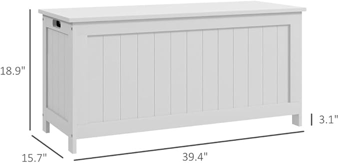 JHshop White Deck Box-Organization and Storage for Patio Furniture Outdoor Cushions, Outside Storage Box,Outdoor Storage for Patio Furniture, Patio Bin & Bench, Deck Box, Outdoor Storage Box