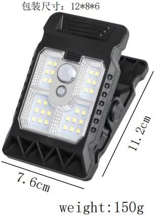 2 Pack LED Outdoor Solar Mini Clip Lights, Portable Lighting with Motion Sensor, Waterproof Solar Powered Courtyard Decorative Light,3 Modes Path Lamp.