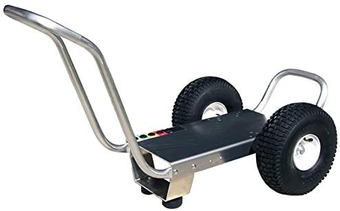 Ultimate Washer Professional Pressure Washer Cart Frame with Wheels and Push Handle (10 x 20, Silver)
