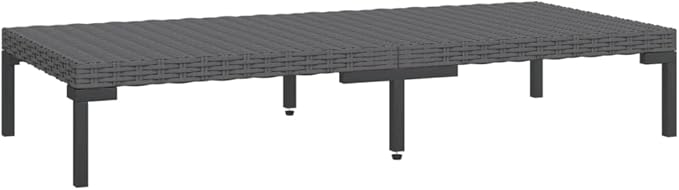 Patio Lounge Set with Cushions,Outdoor Table and Chairs Set,Terrace Conversation Set Furniture,Outdoor Furniture,for Garden,Backyard,6 Piece Poly Rattan Dark Gray