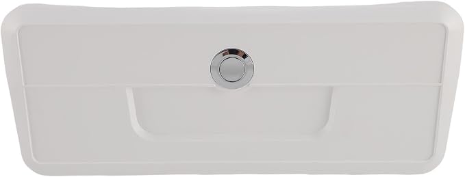 Marine Deck Storage Box – Lockable ABS Glove Compartment with Cup Holder for Boats & Yachts, Waterproof Boat Storage Box, White