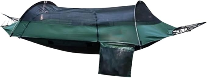 Polyester Hammock Outdoor Camping Built-in Hook Storage Bag with Net Tent Portable Multi-Purpose Hammock