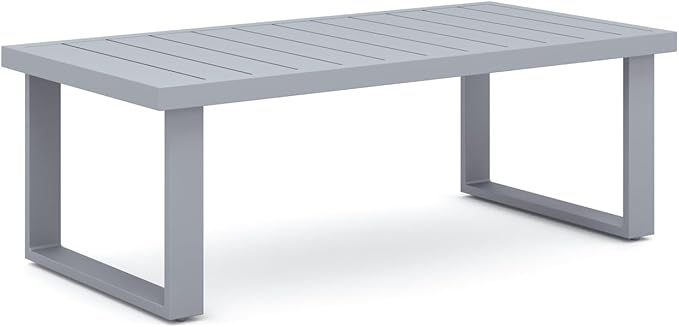 New Classic Furniture Fiji Aluminum Metal Patio Conversation Sets for 5 – Stylish Outdoor Patio Conversation Sets – Outdoor Furniture Sets for Balcony, Deck, or Small Outdoor Spaces