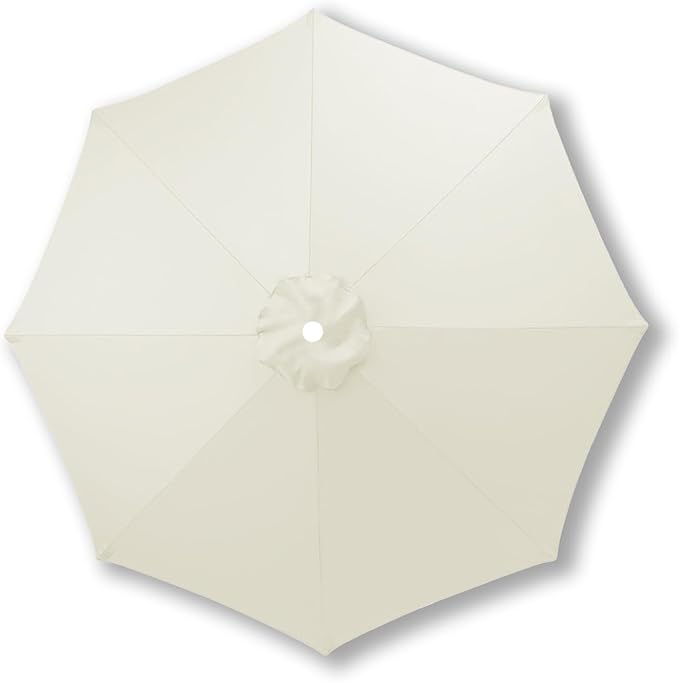 10ft/9ft/7.5ft Patio Umbrella Replacement Canopy for 6/8 Ribs, Outdoor Market Patio Table Umbrella Top Canopy Cover for Backyard Garden Courtyard Swimming Pool