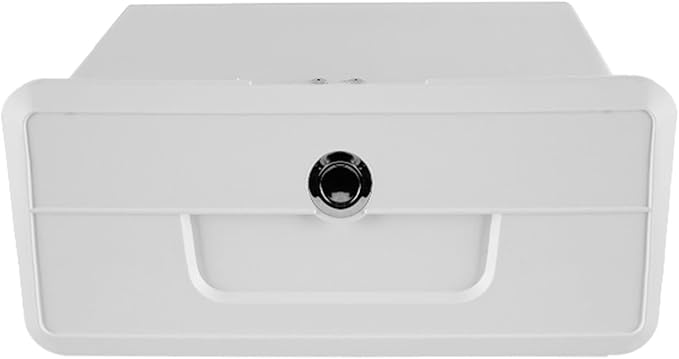 Boat Deck Storage Box Lockable Marine Organizer Embedded Button Lock Lightweight PP Material Suitable for Yacht Boat Fishing Tool Storage, White