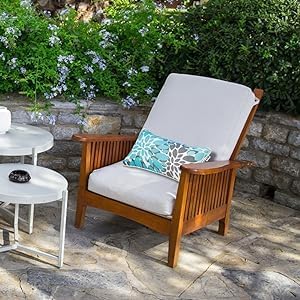 JMGBird Water-Resistant Outdoor Pillows Set of 2, 12x20 inch Durable Sky Blue Mandala Pattern Throw Pillows with Inserts for Patio Furniture