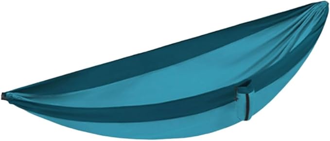 Portable Polyester-Cotton Blend Hammock Lightweight with Side Storage Bag Outdoor Camping Portable Tree Hanging Hammock Comfortable(Blue,S)