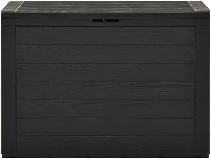 Deck Box Large Outdoor Storage for Patio Furniture, PP Garden Tools, Pool Supplies,Outdoor Backyard Patio Storage Deck Box Container, Anthracite 38.7"x17.3"x21.7" -AA
