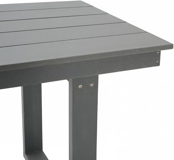 Patio Dining Table, Rectangular, Grey