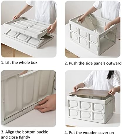 Outdoor Storage Box - 30L Durable Removable Deck Box for Patio Cushions, Gardening Tools, Sports Equipment, and Outdoor Accessories