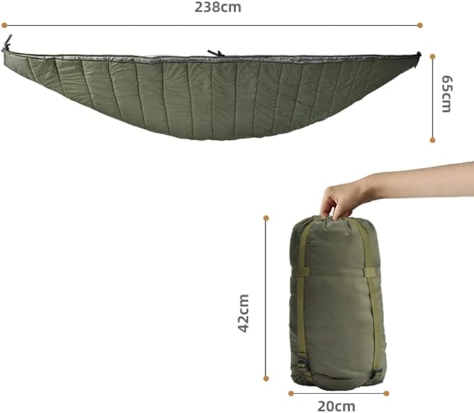Winter Warm Sleeping Hammock Ultralight Hammock Underquilt Camping Warm Quilt Blanket Cotton Hammock