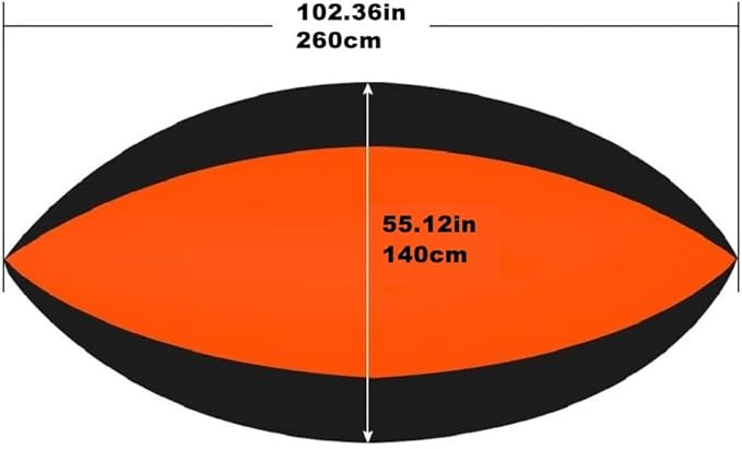 Double Hammock,mosquito Net Camping,Comfortable and Breathable, Easy to Carry, Made of Nylon, 118 Inches Long, Multi-scenario Hammock for Camping and Gardening(Orange,260X140CM)