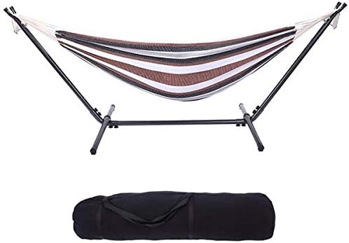 Hammock Set (Hammock Frame Small Color Bar) Natural Rope (Coffee bar)