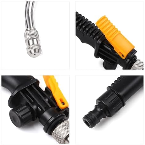 Rengue 2-in-1 High Pressure Washer, Materials, Jet and Fan Nozzles, 11.8in or 18.9in, for Home Garden 2-in-1 High Pressure Washer, ABS Alloy Copper Nan Household Appliances (30cm)