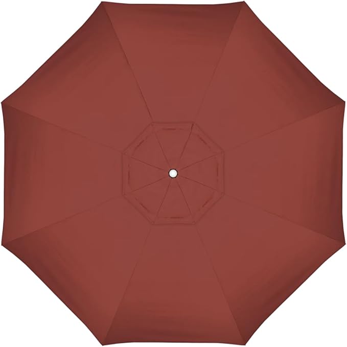 California Umbrella Replacement Canopy Cover in Sunbrella Terracotta Umbrella, 11' Round