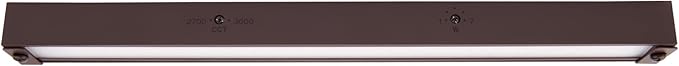 WAC Landscape Lighting, Hardscape 12in LED 12V Strip Light with Quick Release and 2-CCT 2700K-3000K in Bronze