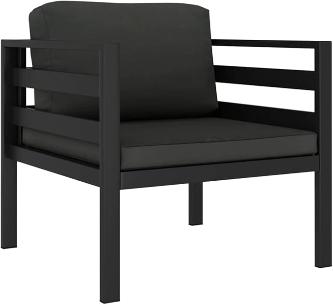 7 Piece Patio Lounge Set,Outdoor Furniture Set Outdoor Garden Conversation Set for Patios Gardens Backyard Courtyard with Cushions Aluminum Anthracite