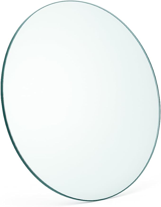 Audio-Visual Direct 42" Round Tempered Glass Table Top with Pencil Edge