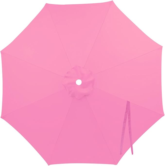 Patio Umbrella Replacement Canopy 6.6ft 7ft 8.2ft 9.2ft 9.8ft for 6/8 Ribs, Market Umbrella Top Cover, UV Protective Waterproof Polyester Fabric, Canopy Only