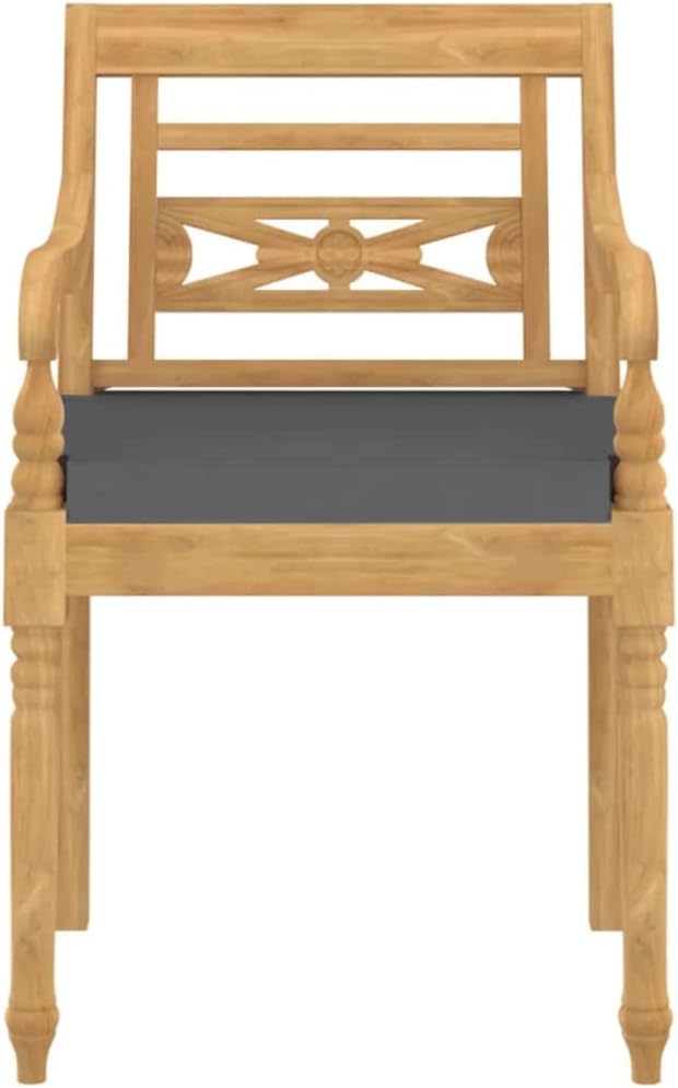 Patio Dining Set with Cushions,Patio Lounge Set,Patio Furniture Sets,Patio Conversation Sets,Outdoor Furniture Sets,for Garden,Backyard,Outdoor,4 Piece Solid Teak Wood