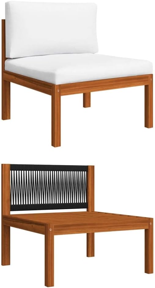 4-Seater Patio Sofa with Cushion.Patio Lounge Set,Outdoor Patio Furniture,Outdoor Chat Conversation Set,for Patio,Backyard,Garden,Outdoor,Solid Acacia Wood