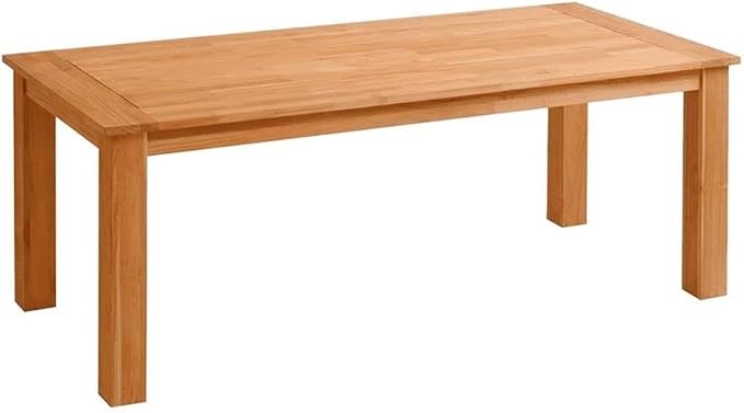 Linon Barlow Teak Outdoor Dining Table 80" Long Seats Up to 8 in Natural Finish