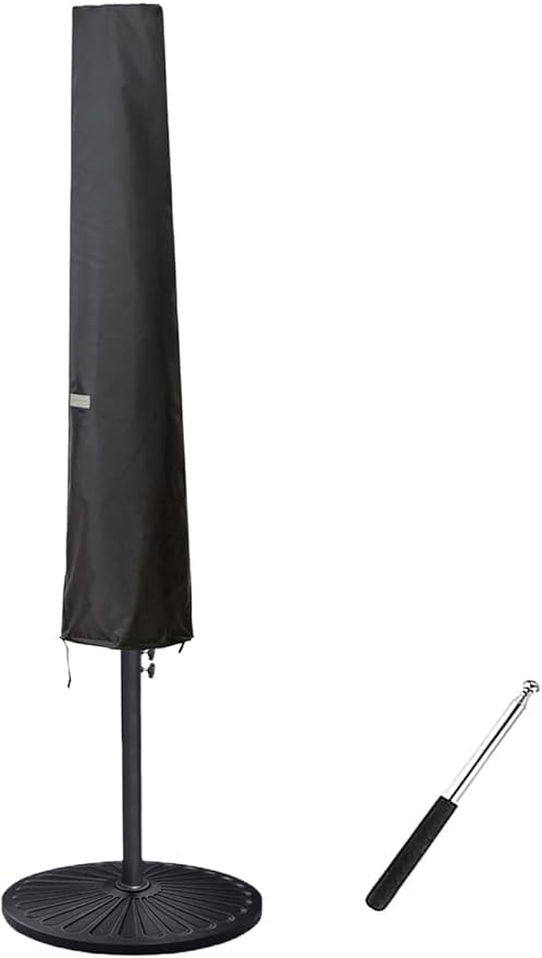 Umbrella Cover for 6ft to 9ft Patio Umbrellas, Waterproof and Durable Market Umbrella Cover with Zipper and Rod