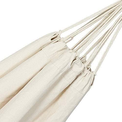Camping Hammock Bed Camping Hammock Double Outdoor Rollover Prevention Camping Canvas Fabric Hanging Swing for Patio Hiking Hammock Swing