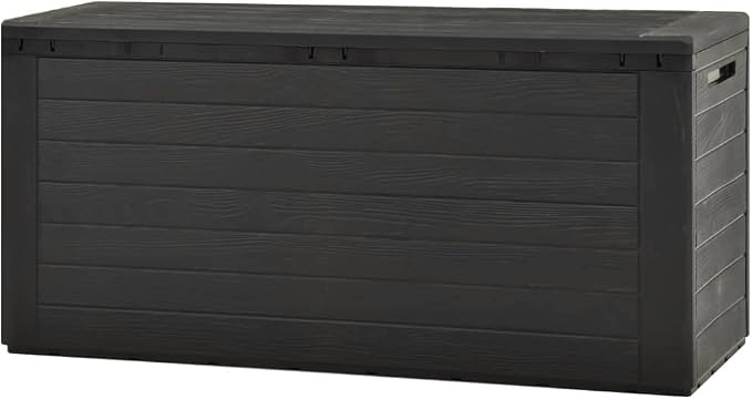 Patio Storage Box,Outdoor Toy Box,Outdoor Cushion Storage,Pool Storage,Outdoor Towel Storage,for Patio Furniture, Pillows, Pool Supplies, Garden Tools, Anthracite 45.7"x17.3"x21.7"