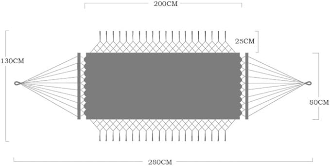 Camping Hammock Bed Recreation Canvas Fringed Hammock Lace Comfortable Foldable Hammock Swing Chair for Outdoor Beach Garden Backyard Hammock Swing