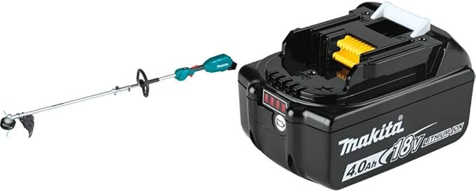 Makita XUX02ZX1 18V LXT Lithium-Ion Brushless Cordless Couple Shaft Power Head Kit w/ 13" String Trimmer Attachment, with BL1840B 18V LXT Lithium-Ion 4.0Ah Battery
