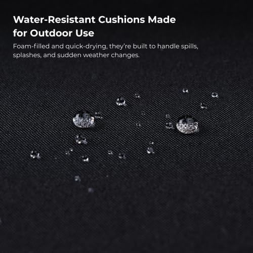 4-Piece Patio Furniture Set,Outdoor Wicker Conversation Sets with Wood Coffee Table,Heavy Duty PE Rattan Sectional Sofa Couch w/Washable Cushions for Backyard Balcony Porch Poolside (Vintage Brown A)