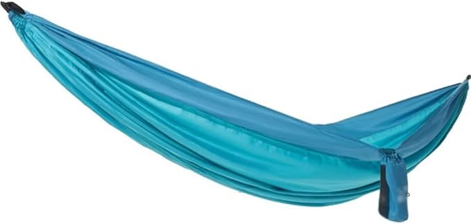 Beach Anti-Rollover Single Hammock, Ultra-Light Portable Hanging Bed with Storage Bag, for Garden Camping, Load Bearing 300kg/661.4lbs(Blue)