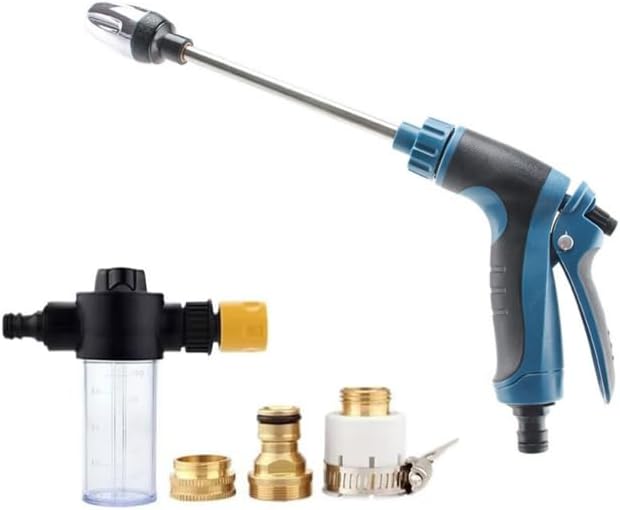 jethose pressure washer nozzle Original - New & Improved 2026 Model, 360° Rotating, Durable Stainless Steel Spray Nozzle (Grey-a,One size)