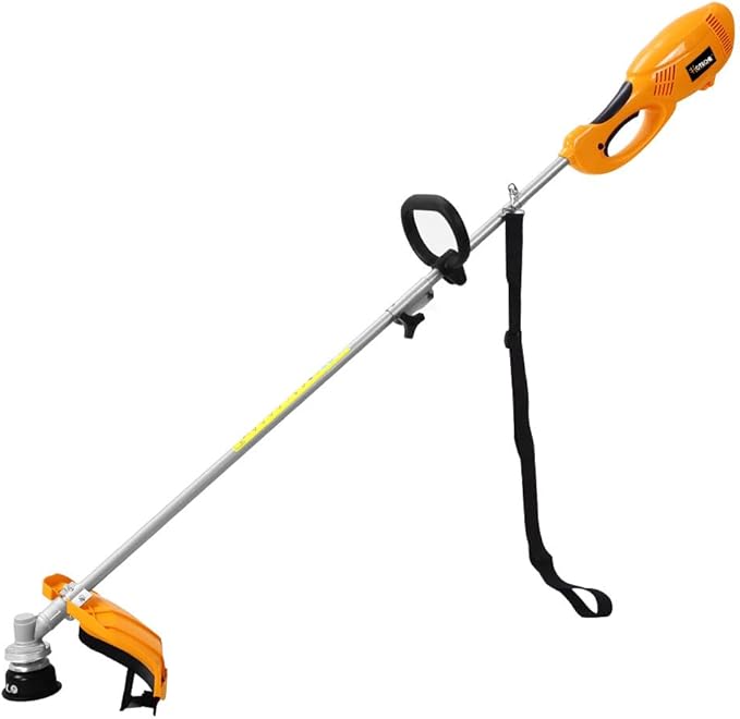 Hoteche 1000W Electric String Trimmer & Brush Cutter, 10500RPM with 350MM/230MM Cutting Diameter, Orange & Black, Color Box