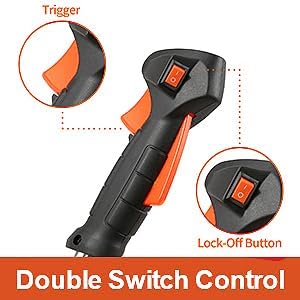 58CC 2-Cycle Gas Powered Weed Wacker, 4 in 1 String Trimmer Brush Cutter, Gas Brush Cutter Weed Wacker Straight Shaft Gas Grass Trimmer for Lawn and Garden Care Trimming