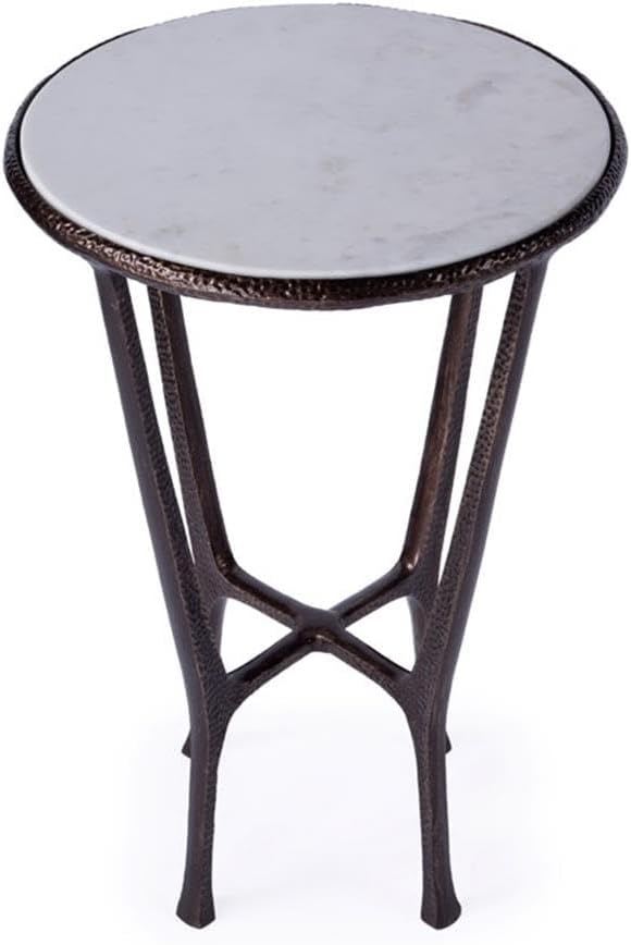 Butler Specialty Company Lania Outdoor Marble Side Table in Bronze