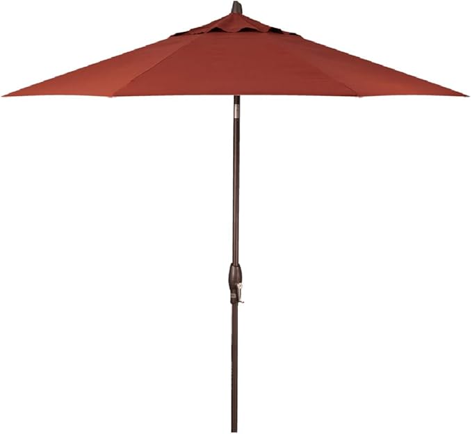 Treasure Garden 9-Foot (Model 810) Deluxe Auto-Tilt Market Umbrella with Bronze Frame and Sunbrella Fabric: Henna (Includes Extended Frame Warrantee)