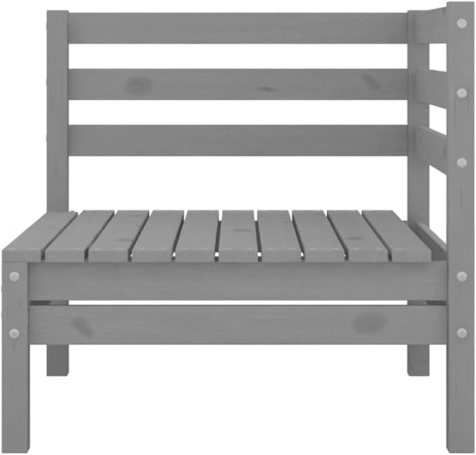 Patio Lounge Set,Wooden Sofa,Outdoor Furniture,Patio Conversation Sets,Outdoor Furniture Sets,for Garden,Deck,Backyard,3 Piece Solid Pinewood Gray