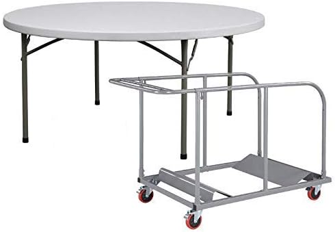 EventStable TitanPRO Plastic Folding Table - Polyethylene Sturdy Outdoor Folding Table - Lightweight Fold Up Table for Weddings Cocktail Parties patios 10-72''