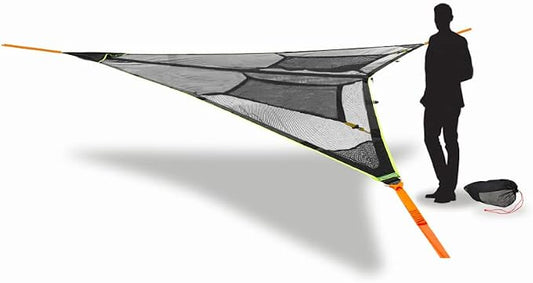 Tentsile Duo 2P Double Hammock – Camping and Lounging Hammock for Backyards, Festivals, Roo, Picnics, Outdoor Campouts, Black, Two Person, Designed in the UK (2024)