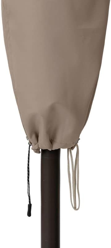 Patio Umbrella Cover for 6ft to 9ft Patio Umbrellas, Waterproof and Durable Market Umbrella Cover with Zipper and Rod