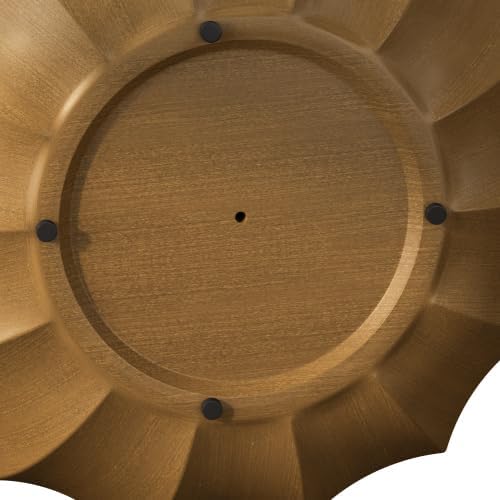 35" Indoor Round Coffee Table, Waterproof Coffee Table Modern MgO Cement Design End Tables for Living Room, Outdoor Patio Coffee Tables for Garden, Backyard, Balcony, Wood