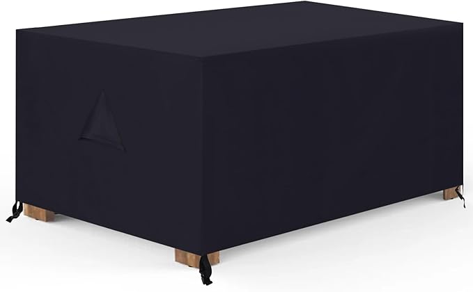 ABCCANOPY Coffee Table Cover Universal Outdoor Tablecover Small Tablecover Waterproof and Dustproof Furniture Cover 42x24x18 Black