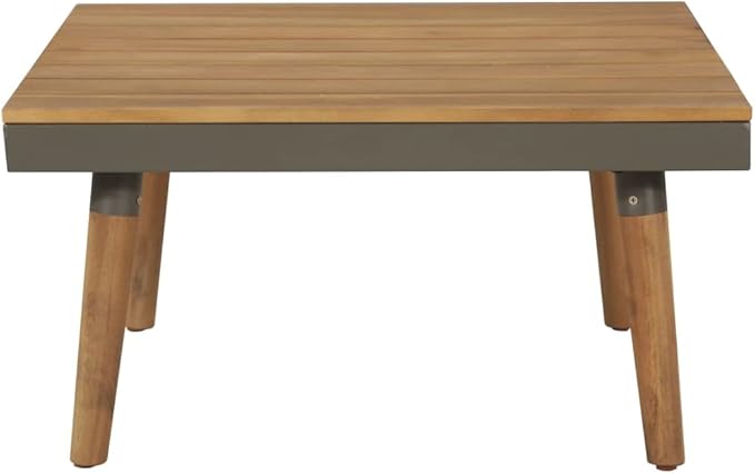 Patio Lounge Set with Cushions,Outdoor Tables and Chairs,Outdoor Furniture Sets,Patio Conversation Sets,for Garden,Deck,Backyard,4 Piece Solid Acacia Wood Brown