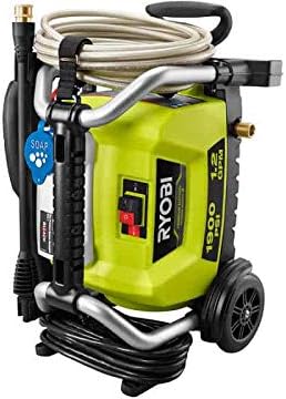 RYOBI RY1419MTVNM 1900 PSI 1.2 GPM Cold Water Wheeled Electric Pressure Washer ( RENEWED )