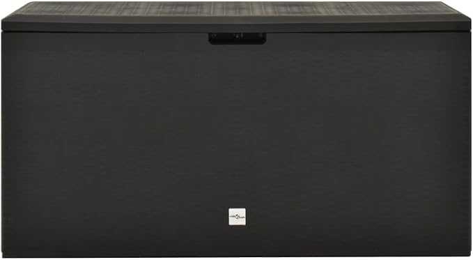 Deck Box Large Outdoor Storage for Patio Furniture, PP Garden Tools, Pool Supplies,Outdoor Backyard Patio Storage Deck Box Container, Anthracite 44.9"x18.5"x23.6" -AA
